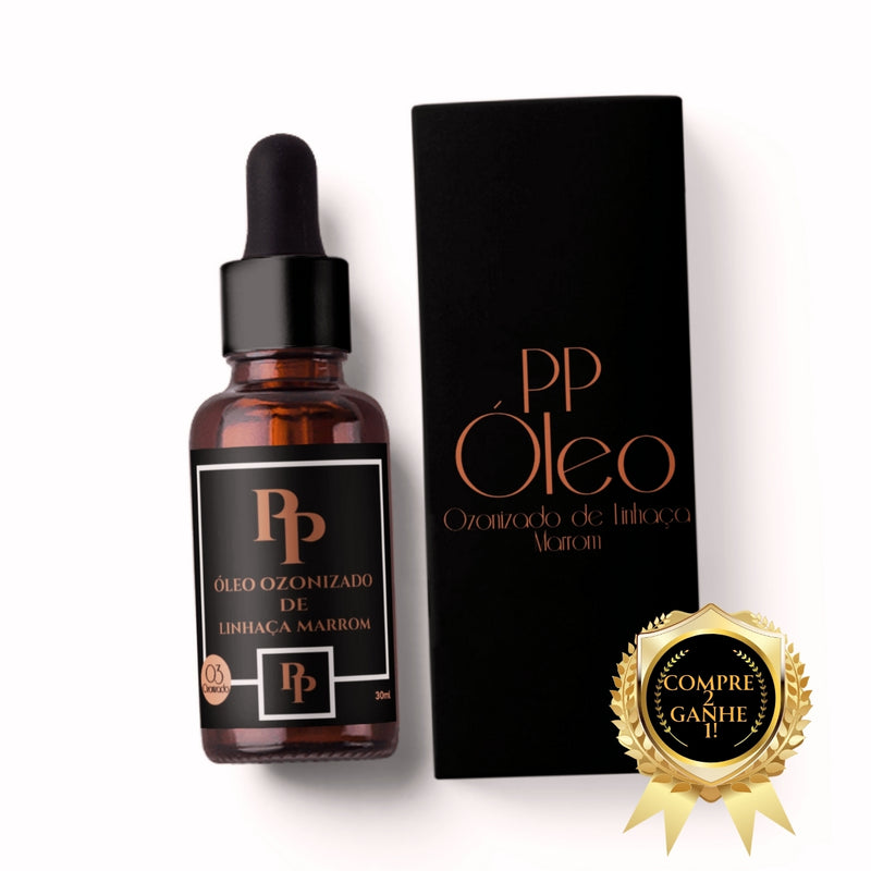 Óleo De Linhaça Marrom Compre 2 ganhe 1 Ozonizado 30ml Com Vitamina A D3 e K2