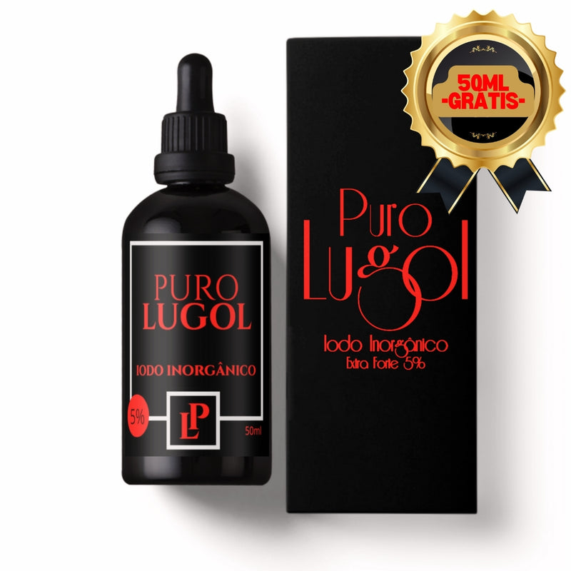 Solução Inorgânica De Lugol 5% 500ml + 50ml - 100% Puro E Premium