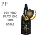 Prata Coloidal 40ppm 99% Pura - 30ml Gotas em Frasco Âmbar