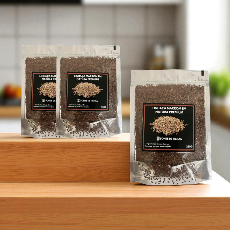 Pepita De Linhaça Marrom Natural 100% Pura 250 Gramas Compre 2 Ganhe 1!
