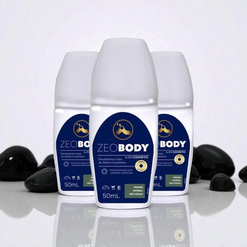 Zeobody Desodorante Roll-on Compre 2 Ganhe 1! Zeolita Premium 50ml Capim-limão